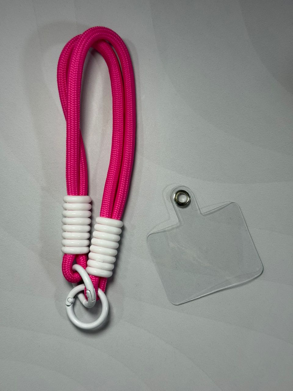 Strap neón fucsia con blanco  